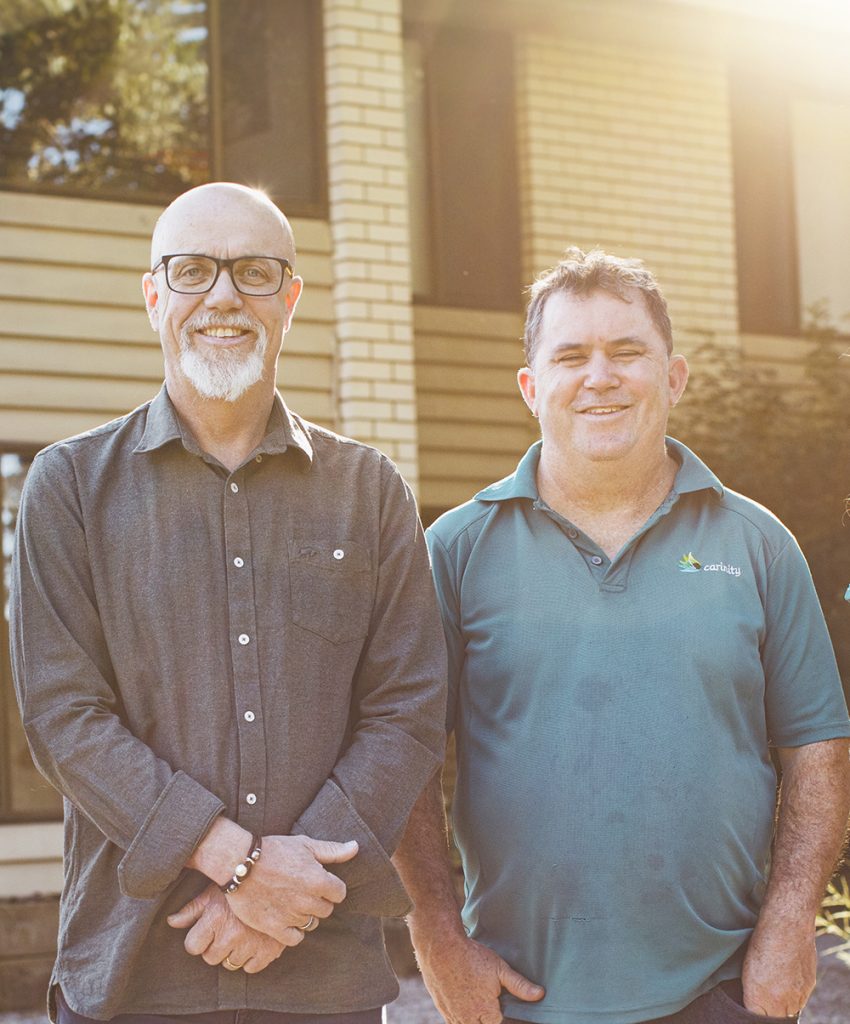 Corey with Carinity Orana Program Manager, Dave McNair